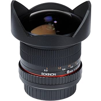 Amazon.com : Rokinon 8mm f/3.5 HD Fisheye Lens : Camera